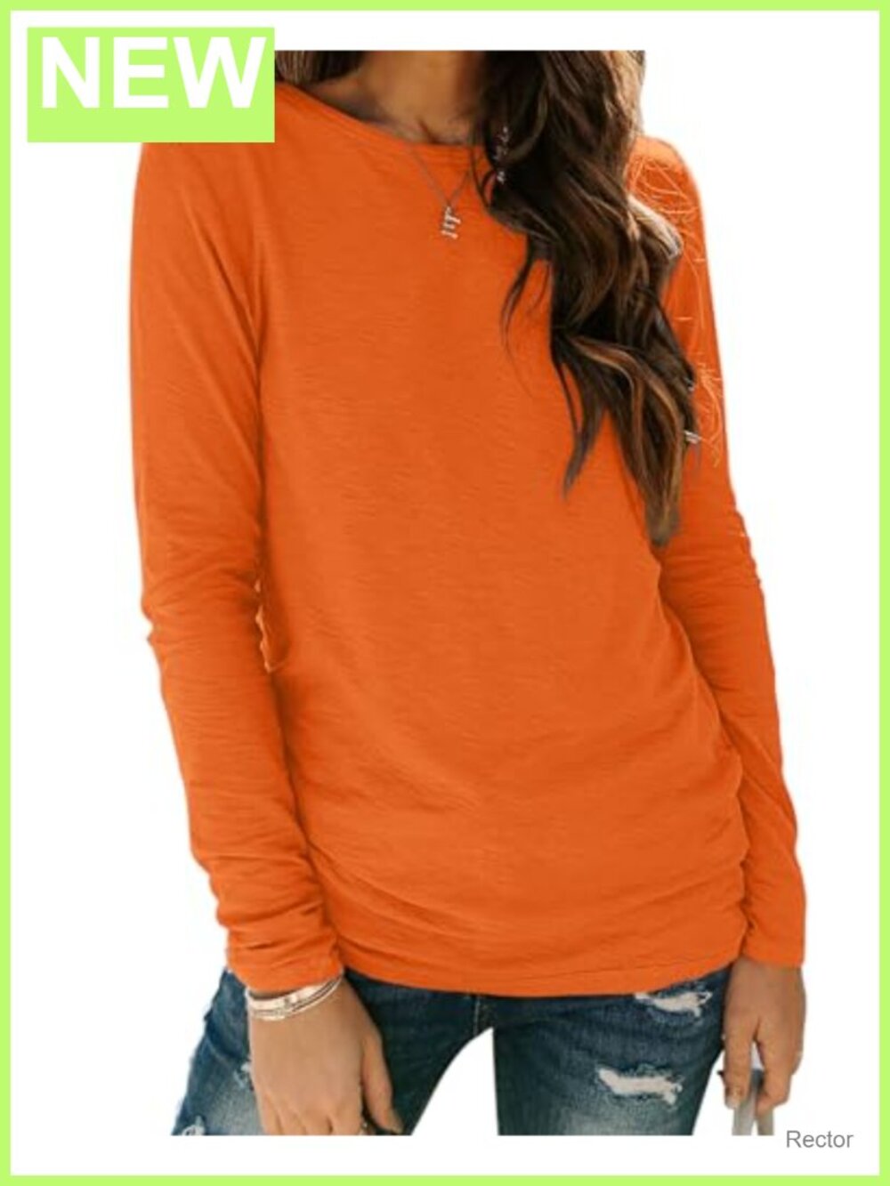 Womens Long Sleeve Crew Neck T Shirt Basic Tee Casual Tunic Top